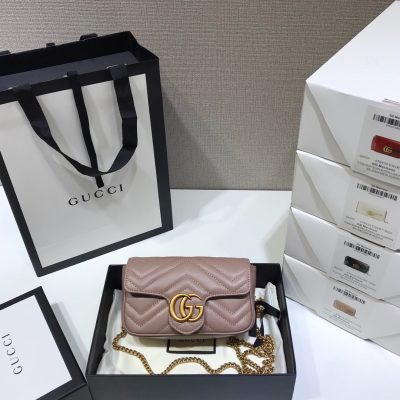 Alternative view of Replica Gucci Gg Marmont Matelasse Super Mini Bag Light Purple 476433