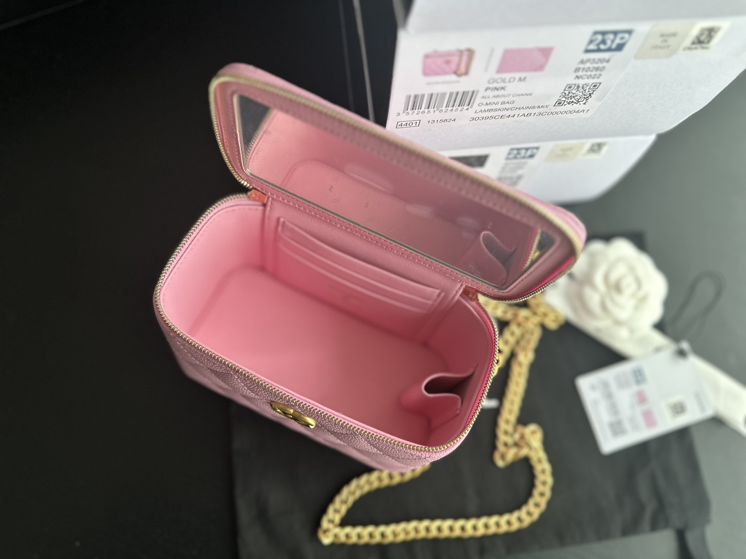 Replica Chanel Classic Wallet On Chain Pink Ap0250 - Image 4