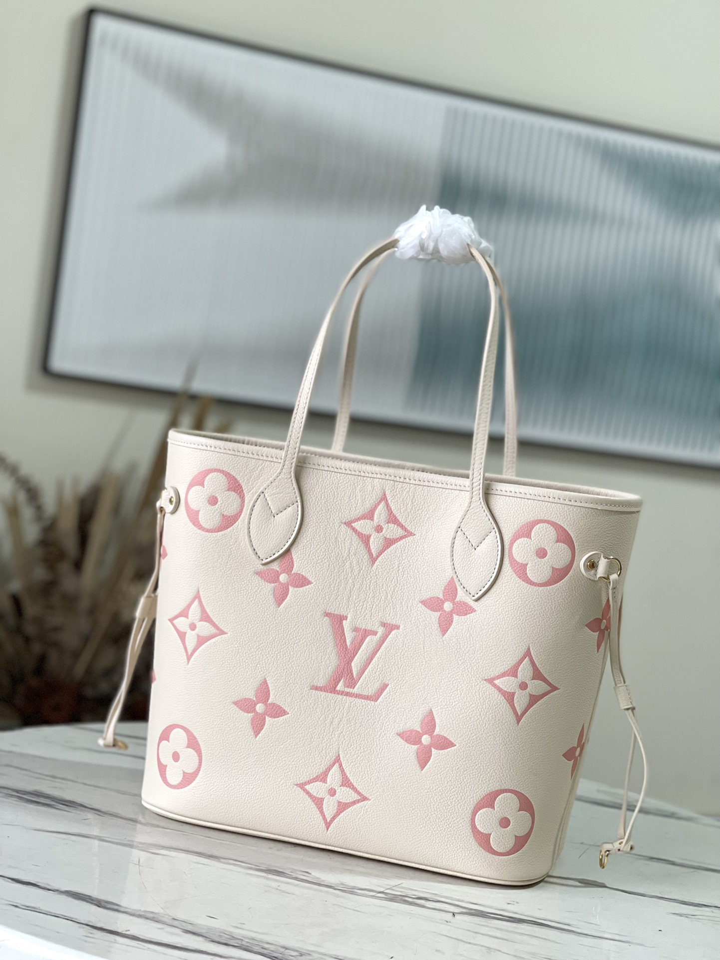 Replica Louis Vuitton Neverfull Mm Pink M21579 - Image 7