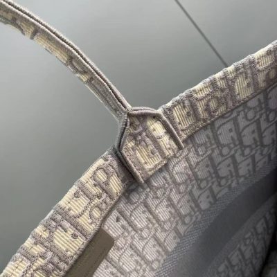 Alternative view of Replica Dior Book Tote Medium Gray Dior Oblique Embroidery M1296Zriw_M932
