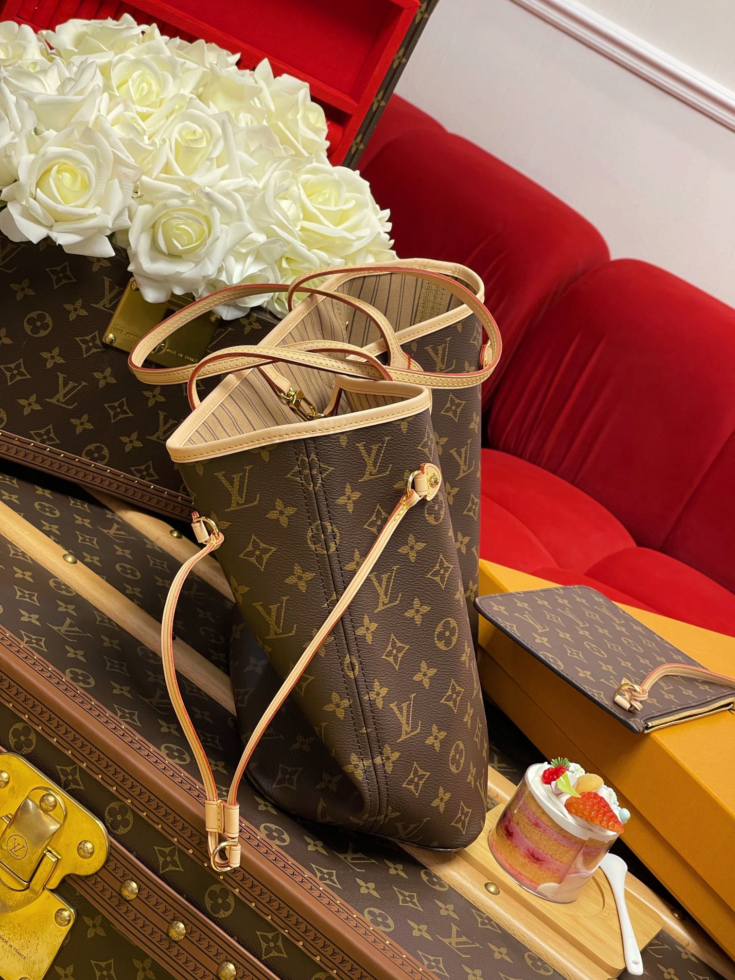 Replica Louis Vuitton Monogram Neverfull Pm/Mm/Gm M40995 - Image 6
