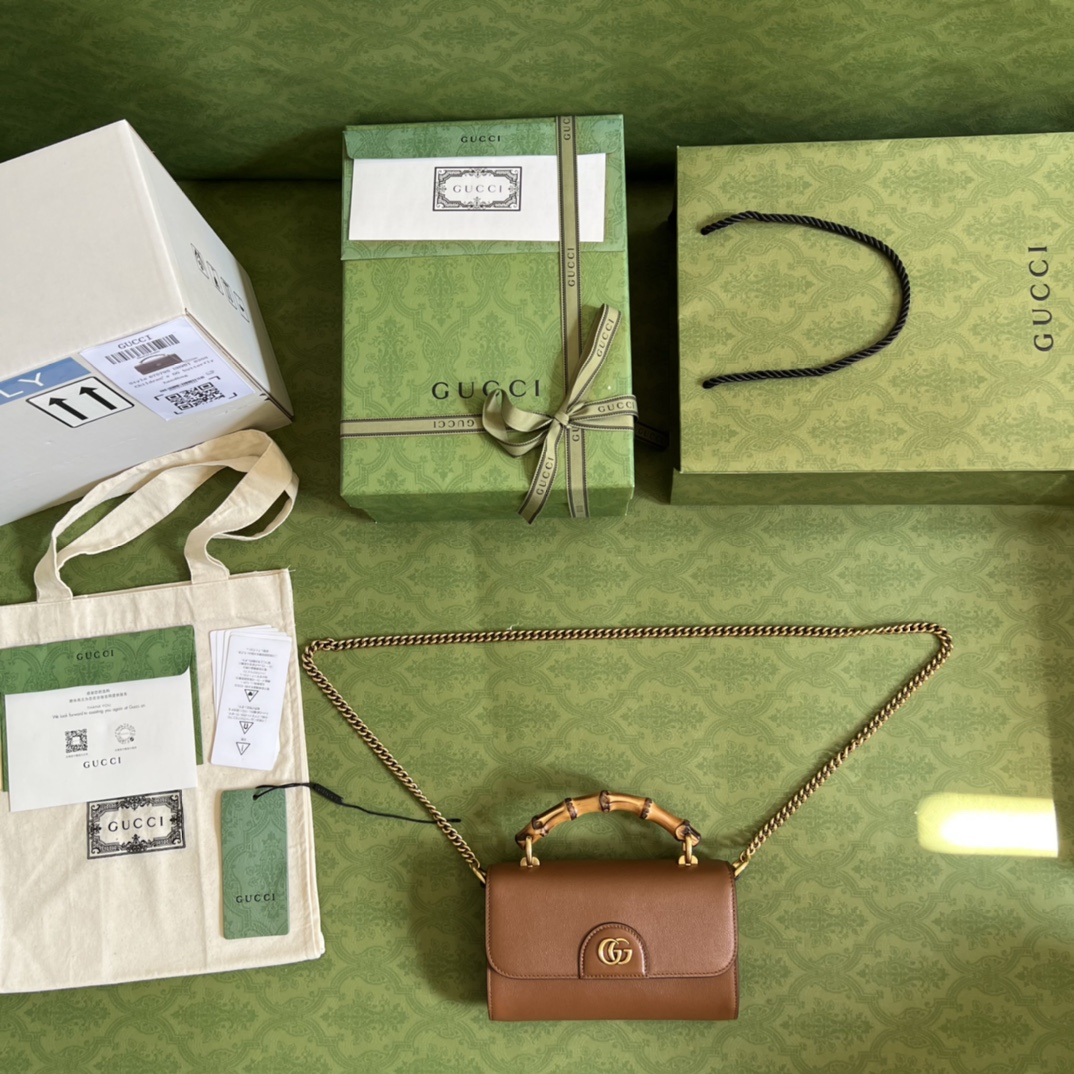 Replica Gucci Gg Small Top Handle Bag With Bamboo 675794 - Image 8