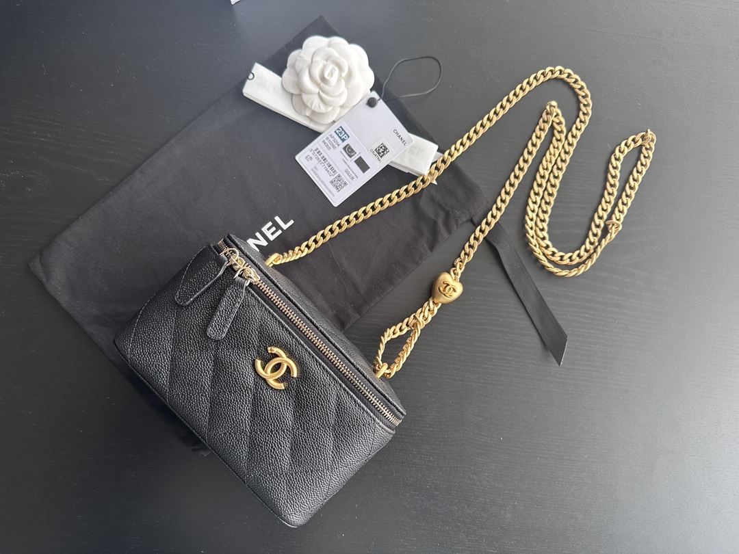 Replica Chanel Vanity Case Black Ap3204 - Image 9