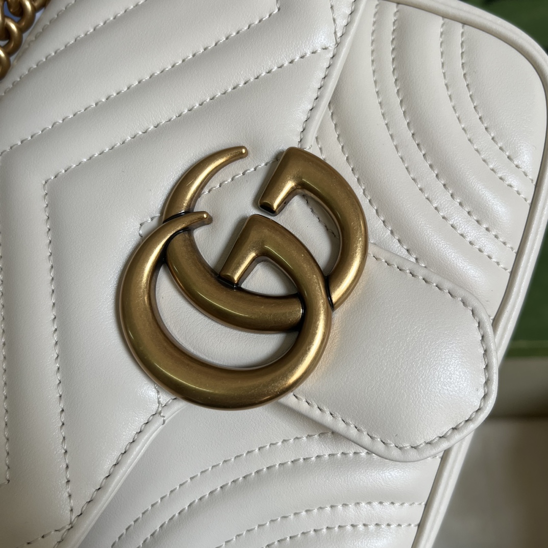 Replica Gucci Marmont Gg White 739682 - Image 5