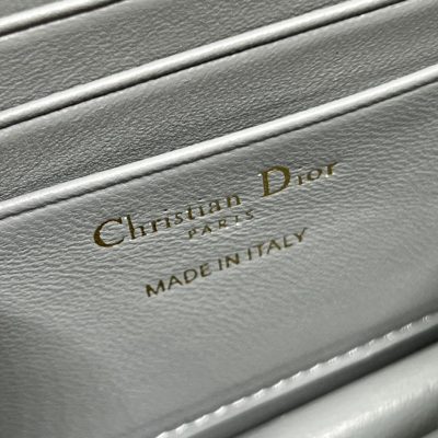 Alternative view of Replica Dior Miss Mini Bag Rock Gray Patent Cannage Calfskin