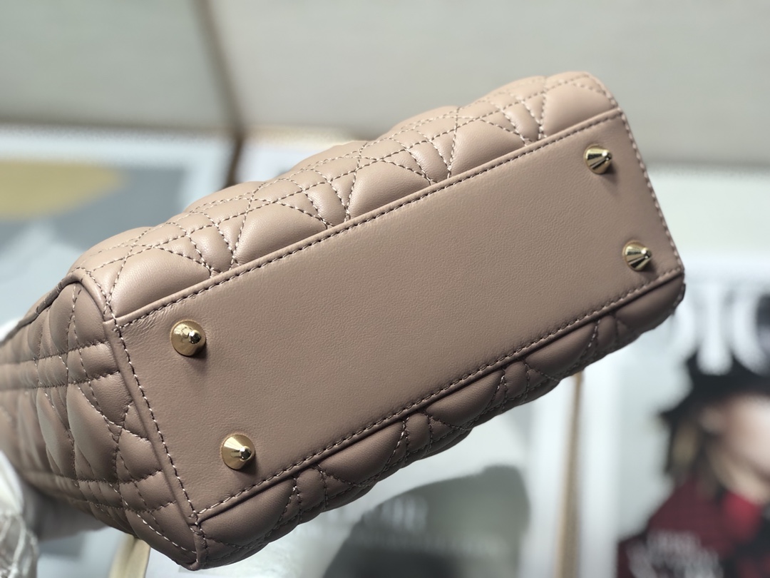 Replica Dior Medium Lady Dior Bag Cherry Rose Des Vents Patent Cannage Calfskin M0565Owcb_M49P - Image 3