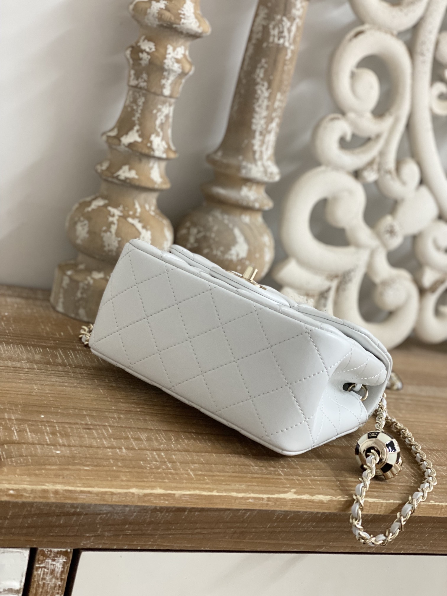 Replica Chanel Cf Mini 1786 White - Image 7