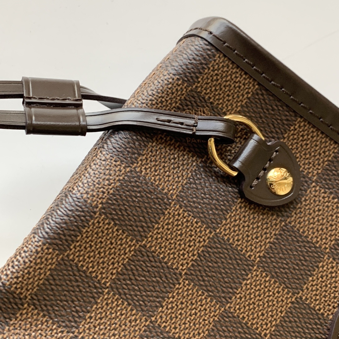 Replica Louis Vuitton Damier Ebene Neverfull Red Pm/Mm/Gm M41603 - Image 6