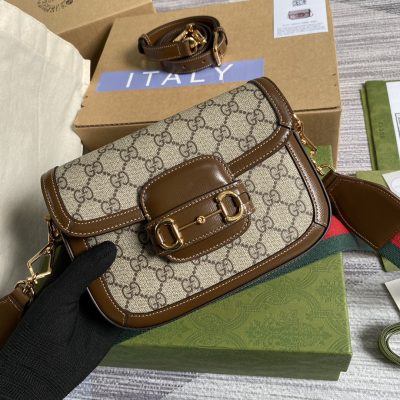 Replica Gucci Horsebit Min Brown 658574