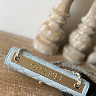 Alternative view of Replica Chanel Wallet On Chain Cloud Blue Ap1450