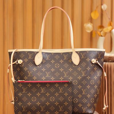 Replica Louis Vuitton Monogram Neverfull Red Pm/Mm/Gm M41177