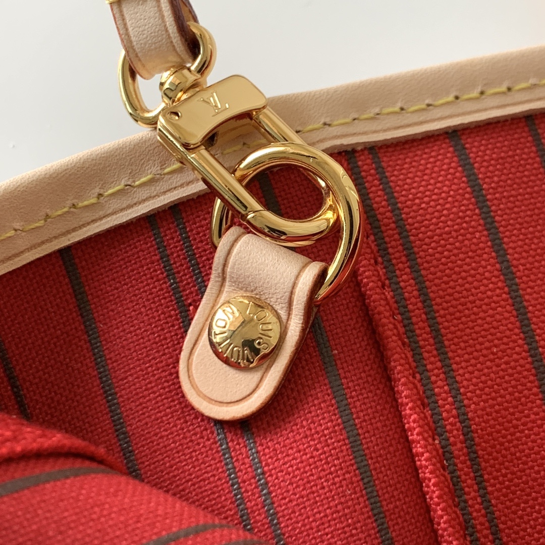 Replica Louis Vuitton Monogram Neverfull Red Pm/Mm/Gm M41000 - Image 2