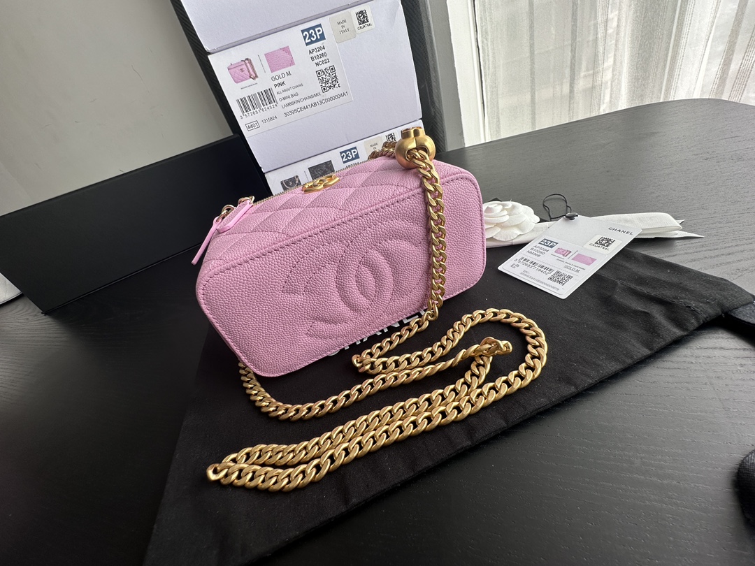 Replica Chanel Classic Wallet On Chain Pink Ap0250 - Image 9