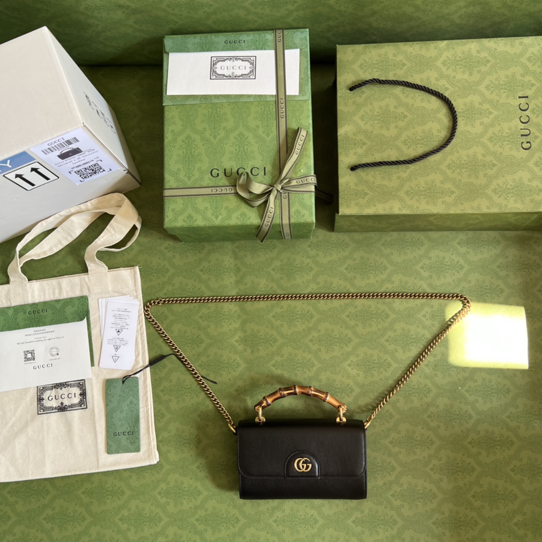 Replica Gucci Gg Small Top Handle Bag With Bamboo 675794 - Image 8