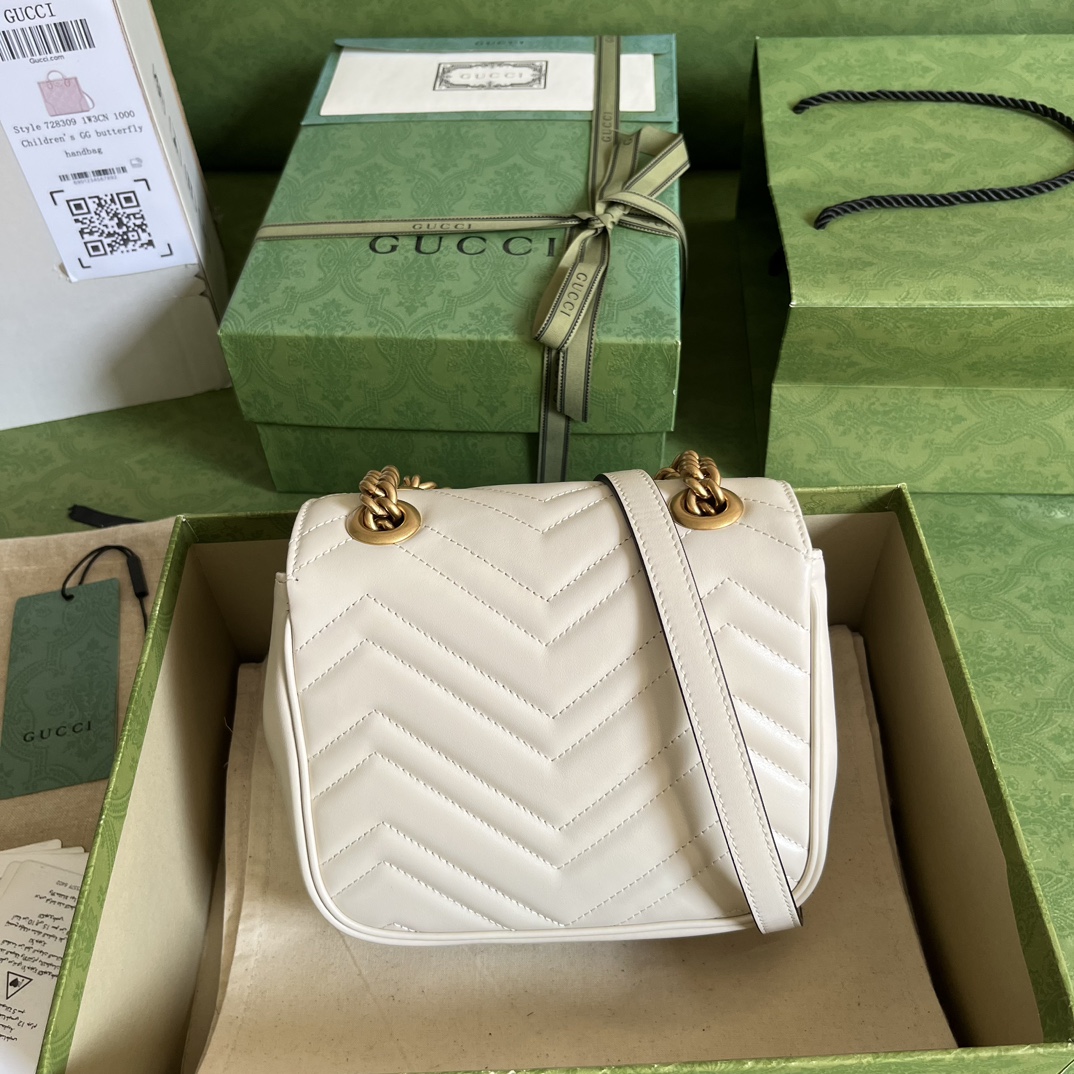 Replica Gucci Marmont Gg White 739682 - Image 8