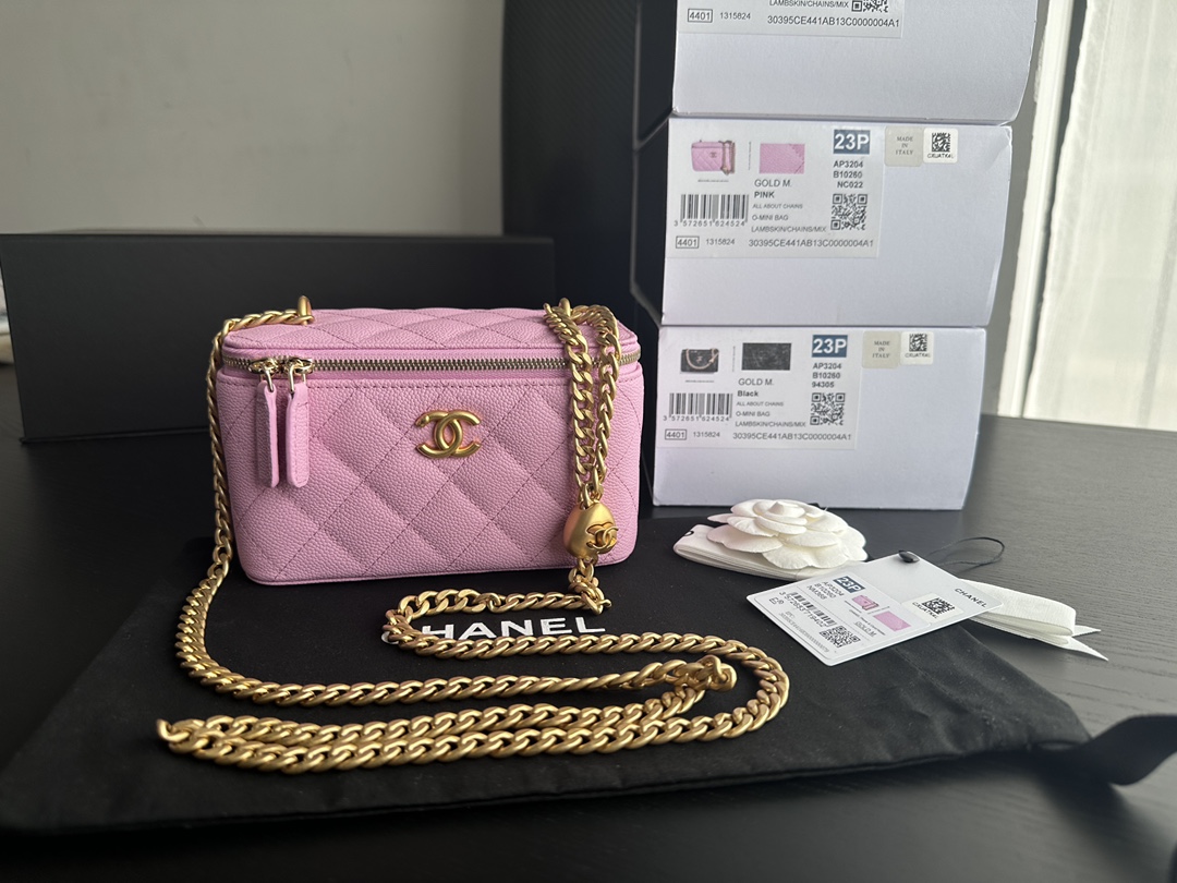 Replica Chanel Classic Wallet On Chain Pink Ap0250