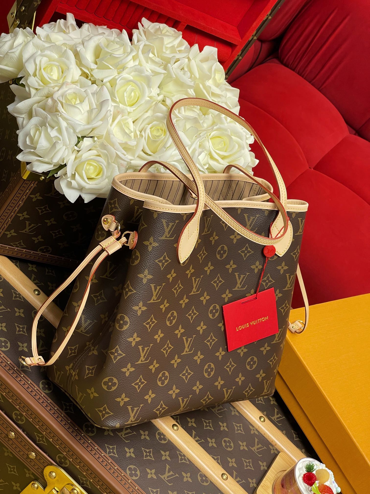 Replica Louis Vuitton Monogram Neverfull Pm/Mm/Gm M40995 - Image 8
