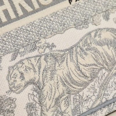 Alternative view of Replica Dior Book Tote Gray Toile De Jouy Embroidery