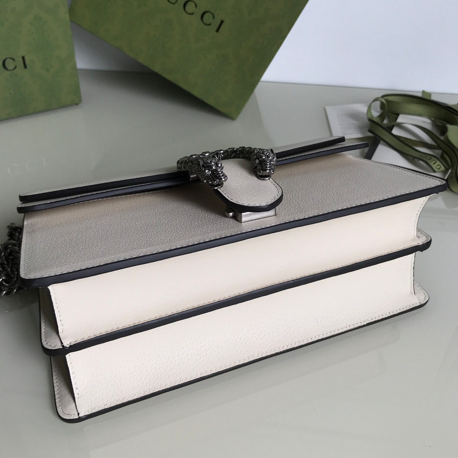 Replica Gucci Dionysus Small Shoulder Bag Pure White 400249 - Image 7