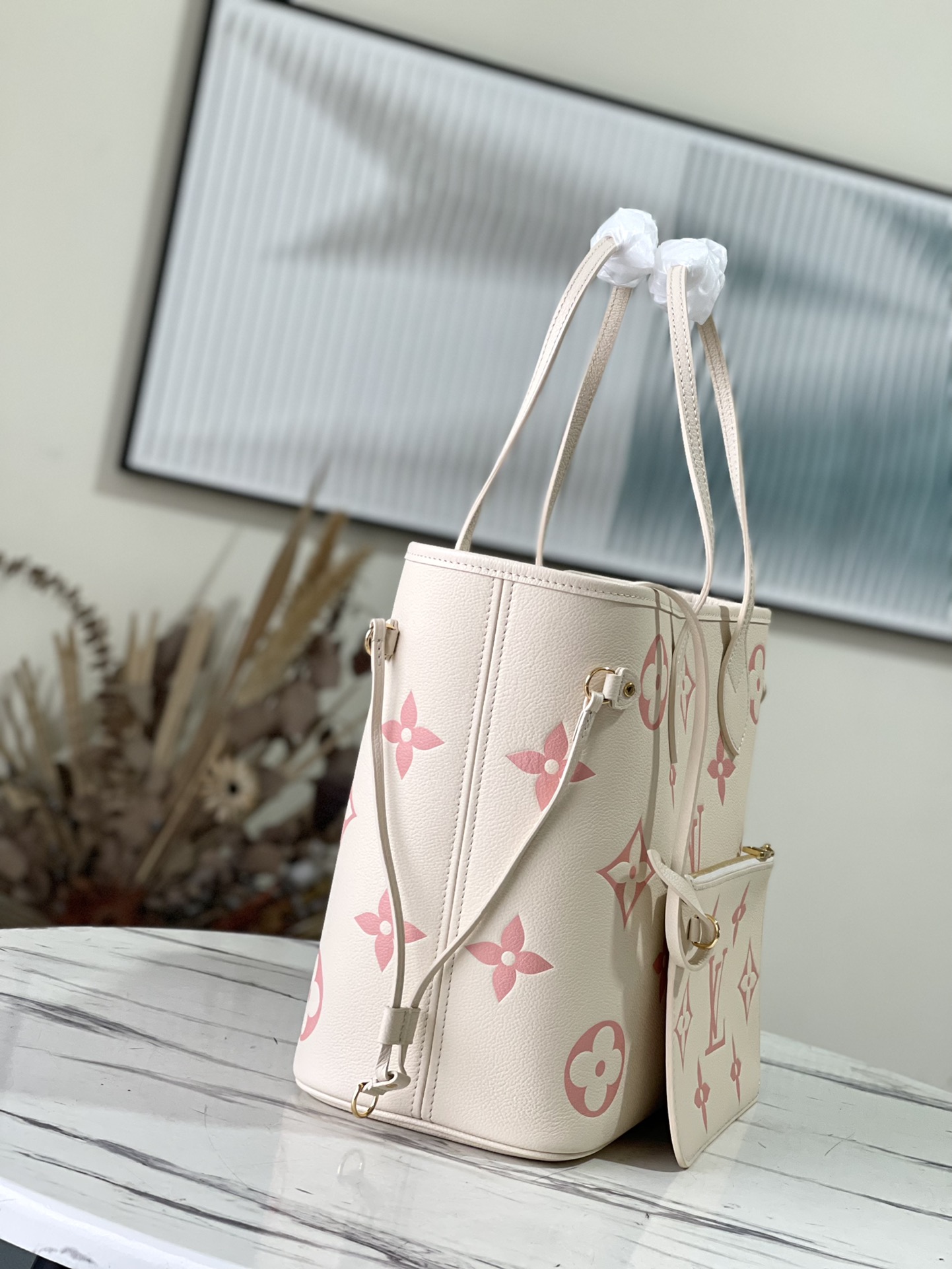 Replica Louis Vuitton Neverfull Mm Pink M21579 - Image 9