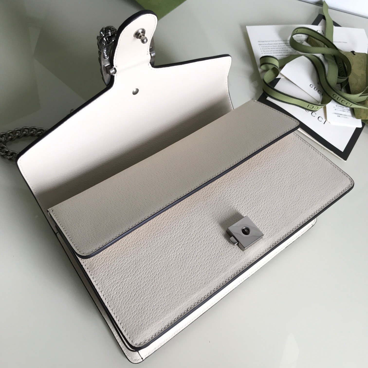 Replica Gucci Dionysus Small Shoulder Bag Pure White 400249 - Image 4
