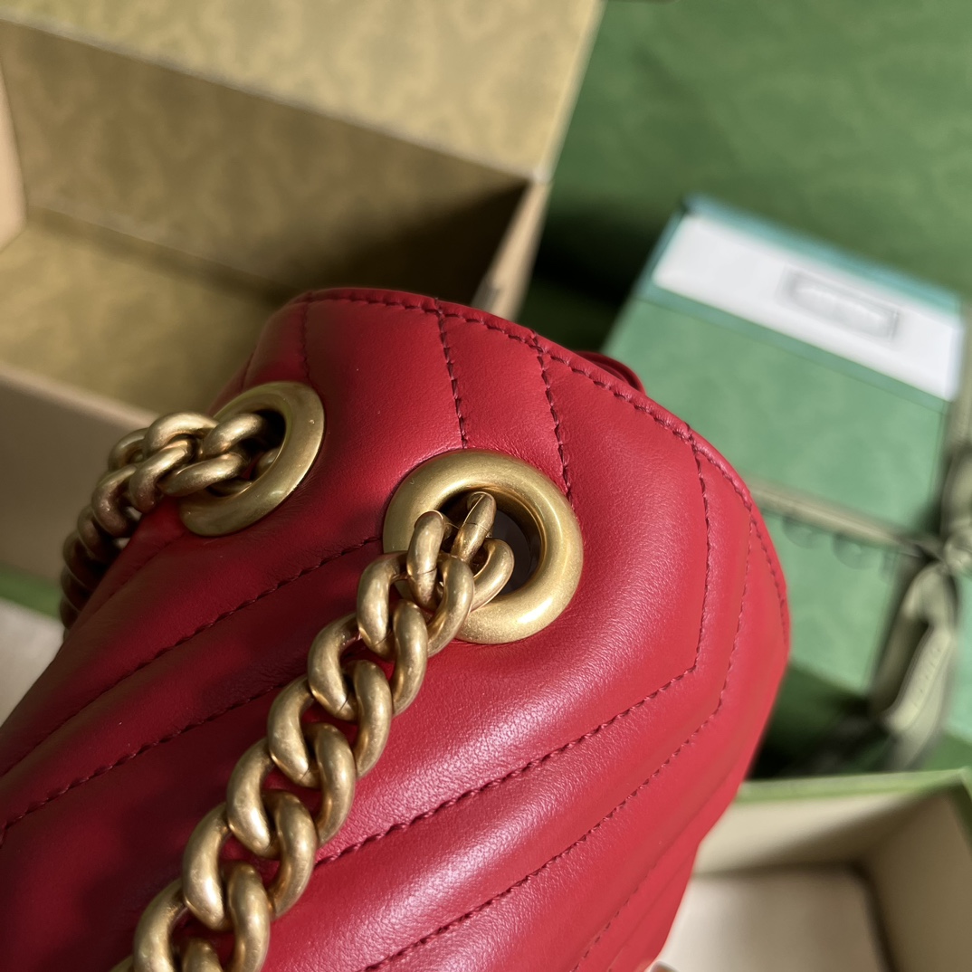 Replica Gucci Marmont Gg Red 739682 - Image 8