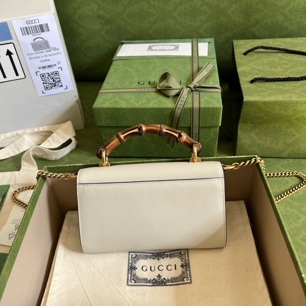 Replica Gucci Gg Small Top Handle Bag With Bamboo 675794 - Image 8