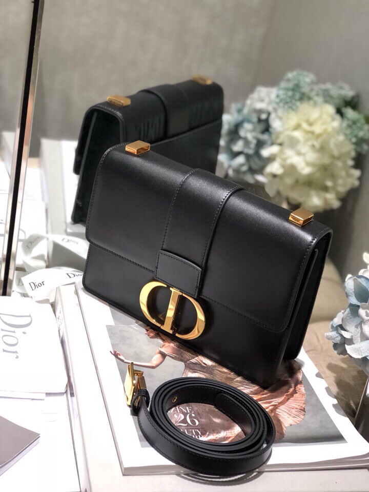 Replica Dior 30 Montaigne Bag Black Box Calfskin M9203Umos_M911 - Image 5
