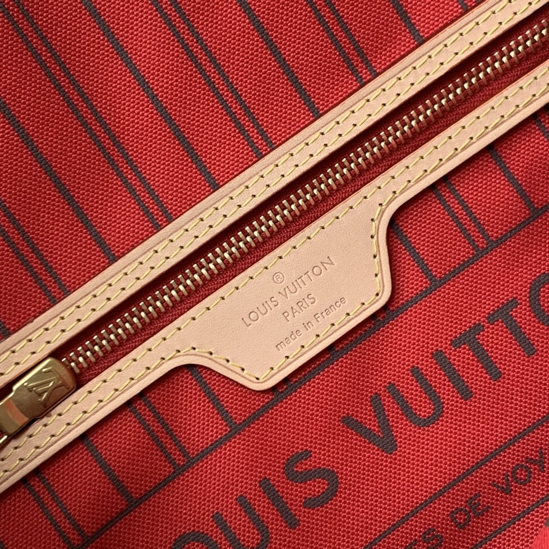 Replica Louis Vuitton Monogram Neverfull Red Pm/Mm/Gm M41000 - Image 9