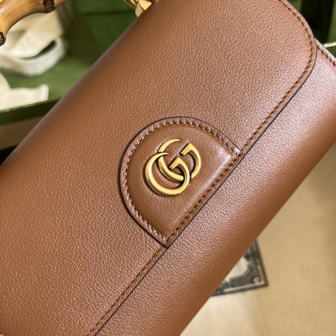 Replica Gucci Gg Small Top Handle Bag With Bamboo 675794 - Image 7