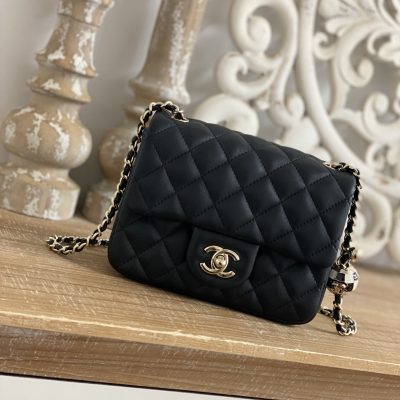 Replica Chanel Cf Mini 1786 Black