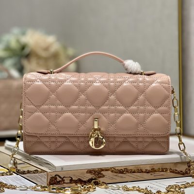 Replica Dior Miss Mini Bag Rose Des Vents Cannage Lambskin S0980Onmj_M49P