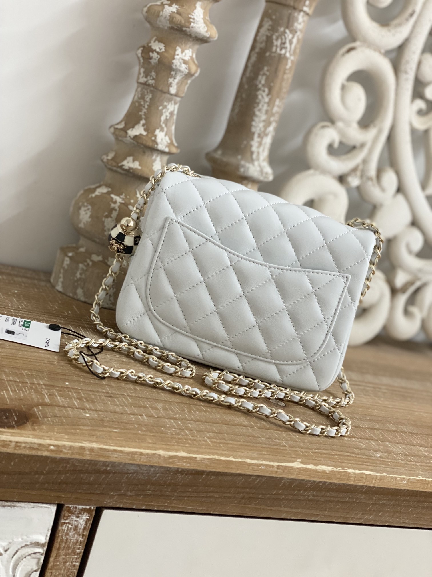 Replica Chanel Cf Mini 1786 White - Image 6
