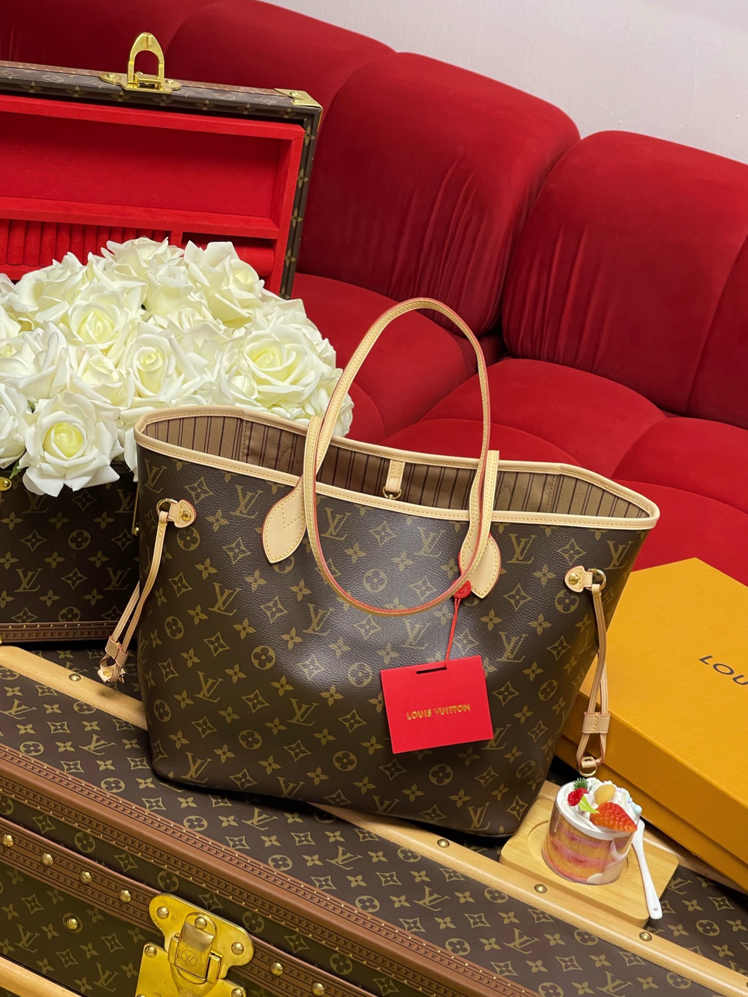Replica Louis Vuitton Monogram Neverfull Pm/Mm/Gm M40995