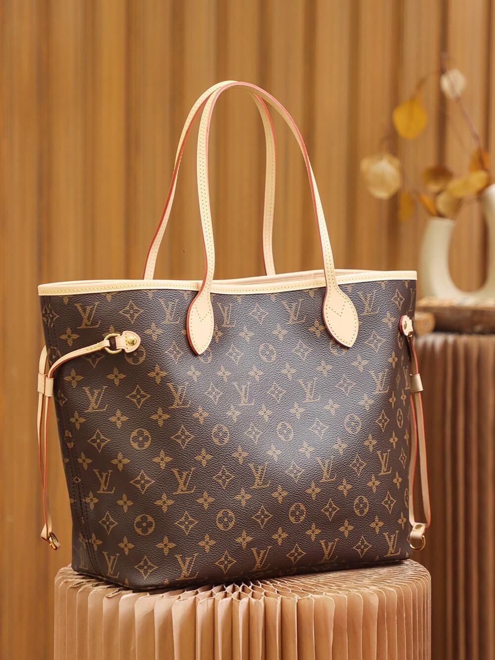 Replica Louis Vuitton Monogram Neverfull Red Pm/Mm/Gm M41177 - Image 9
