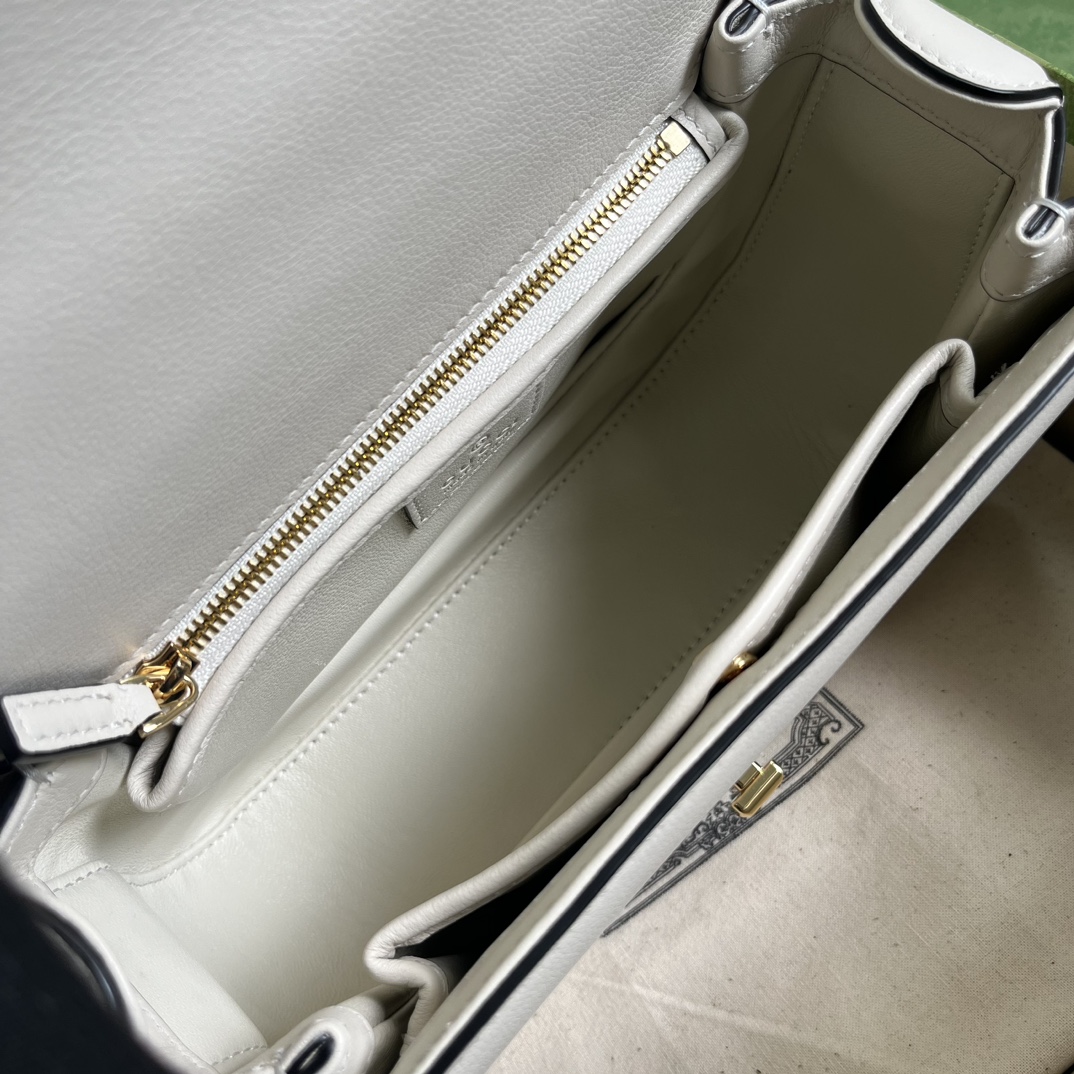 Replica Gucci Blondie Top-Handle Bag White 735101 - Image 8