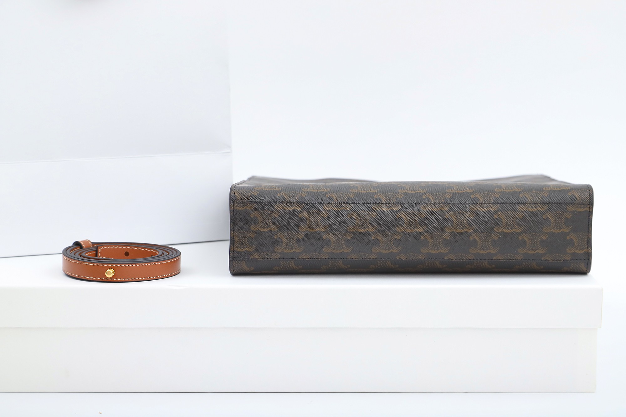 Replica Celine Small Cabas Vertical In Triomphe Canvas - Image 7
