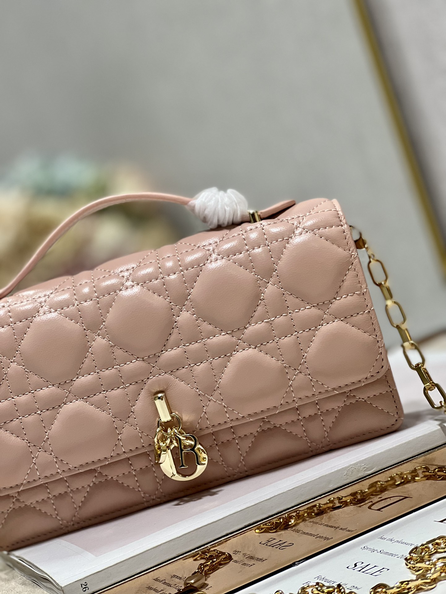 Replica Dior Miss Mini Bag Rose Des Vents Cannage Lambskin S0980Onmj_M49P - Image 7