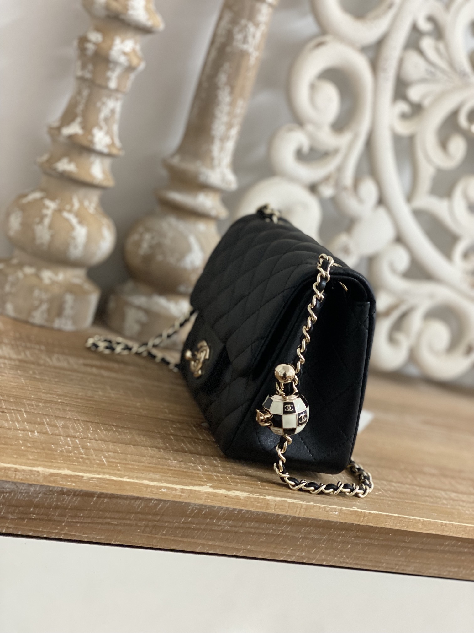 Replica Chanel Cf Mini 1786 Black - Image 7