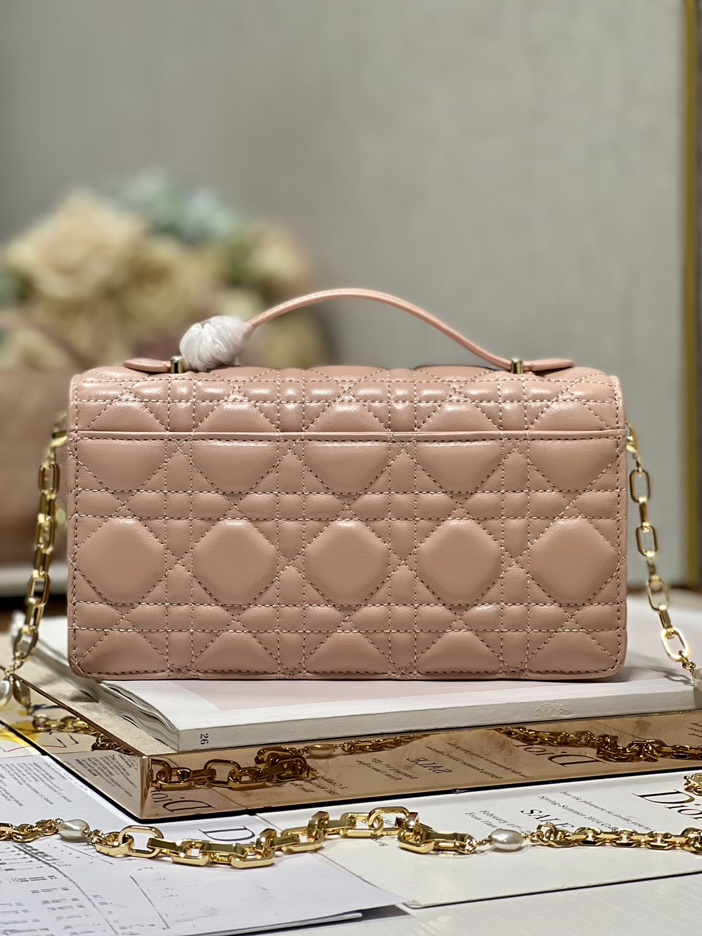 Replica Dior Miss Mini Bag Rose Des Vents Cannage Lambskin S0980Onmj_M49P - Image 6