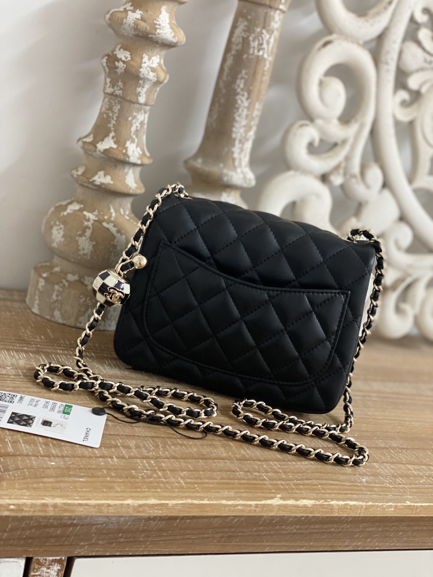 Replica Chanel Cf Mini 1786 Black - Image 5