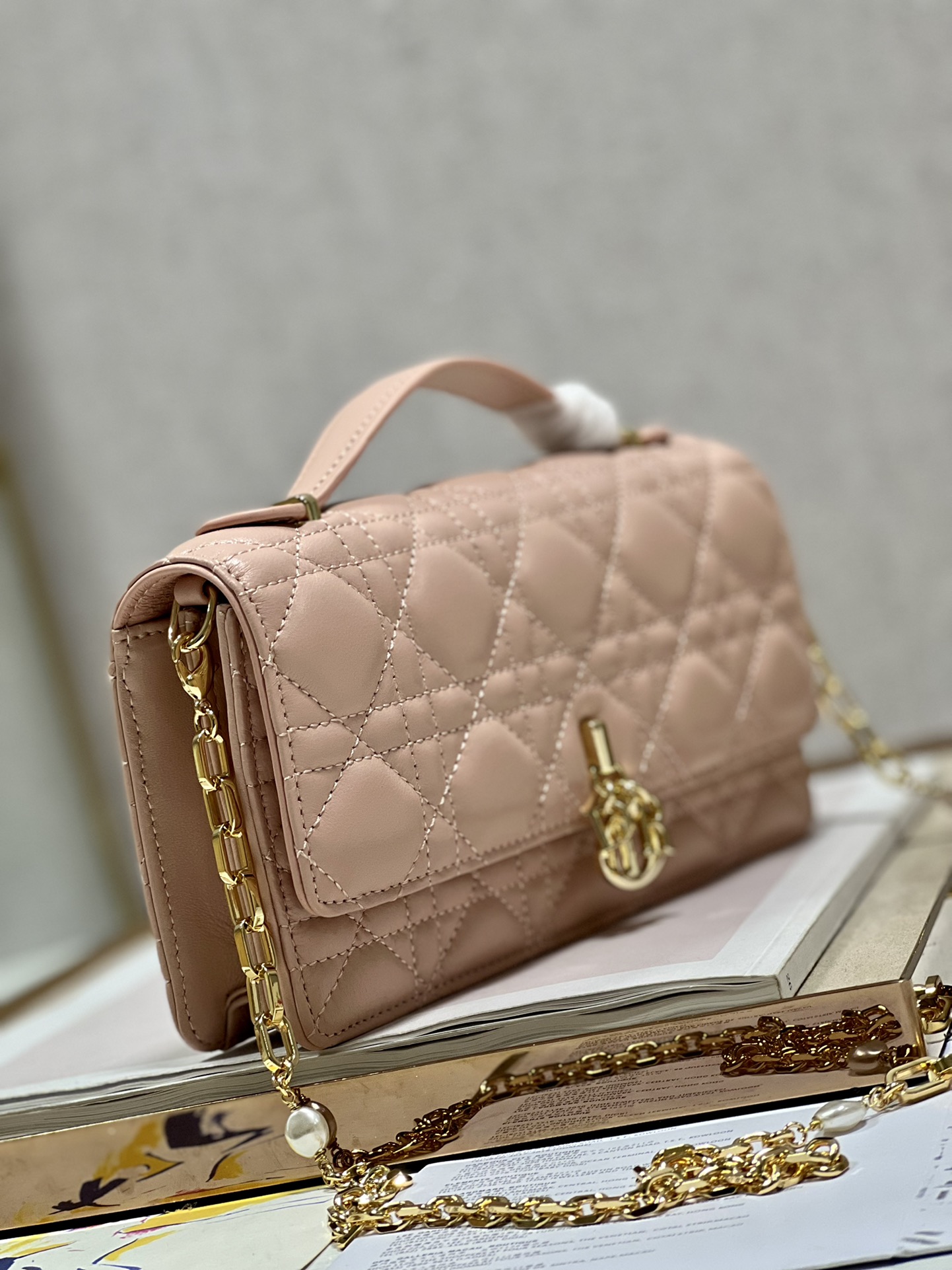 Replica Dior Miss Mini Bag Rose Des Vents Cannage Lambskin S0980Onmj_M49P - Image 9