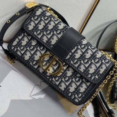 Replica Dior 30 Montaigne Bag Blue Dior Oblique Jacquard M9208Utzq_M928