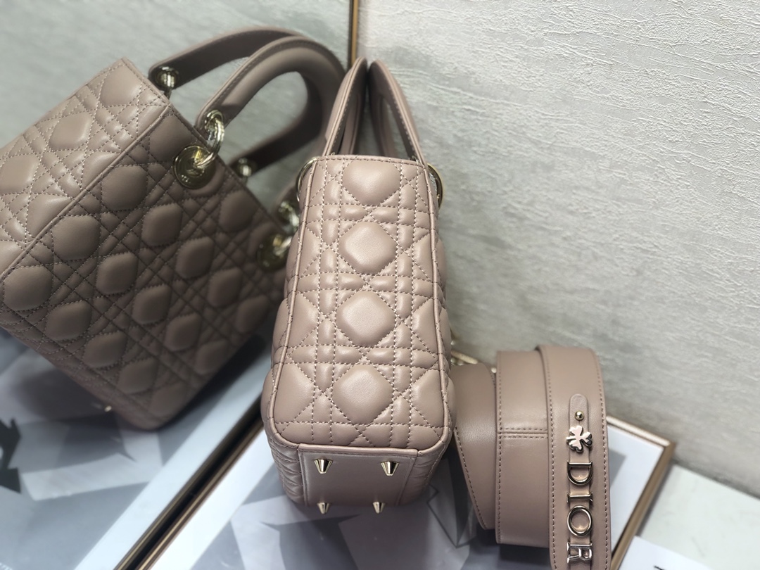 Replica Dior Medium Lady Dior Bag Cherry Rose Des Vents Patent Cannage Calfskin M0565Owcb_M49P - Image 7