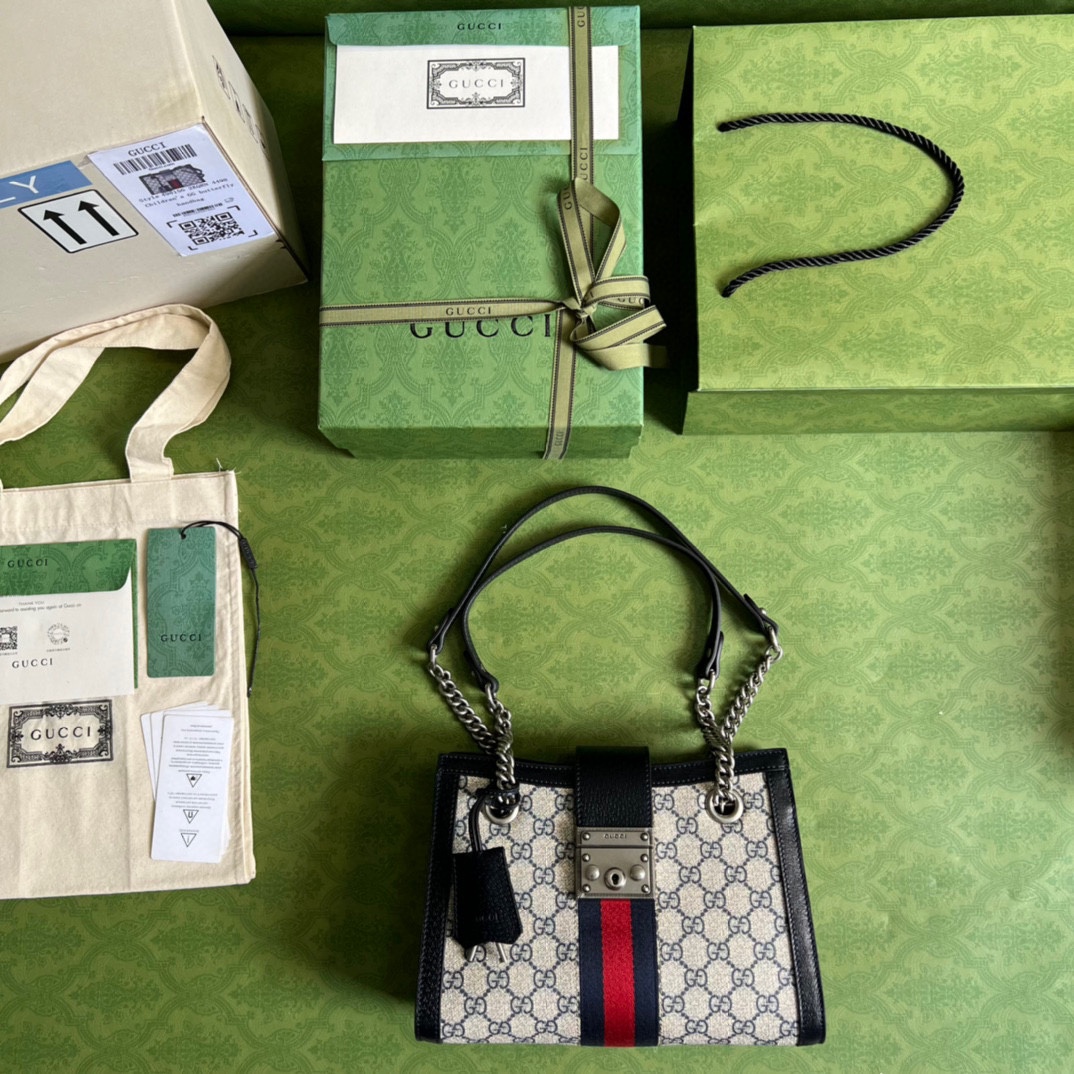 Replica Gucci Padlock Gg Supreme Top Handle Bag 453188 - Image 4