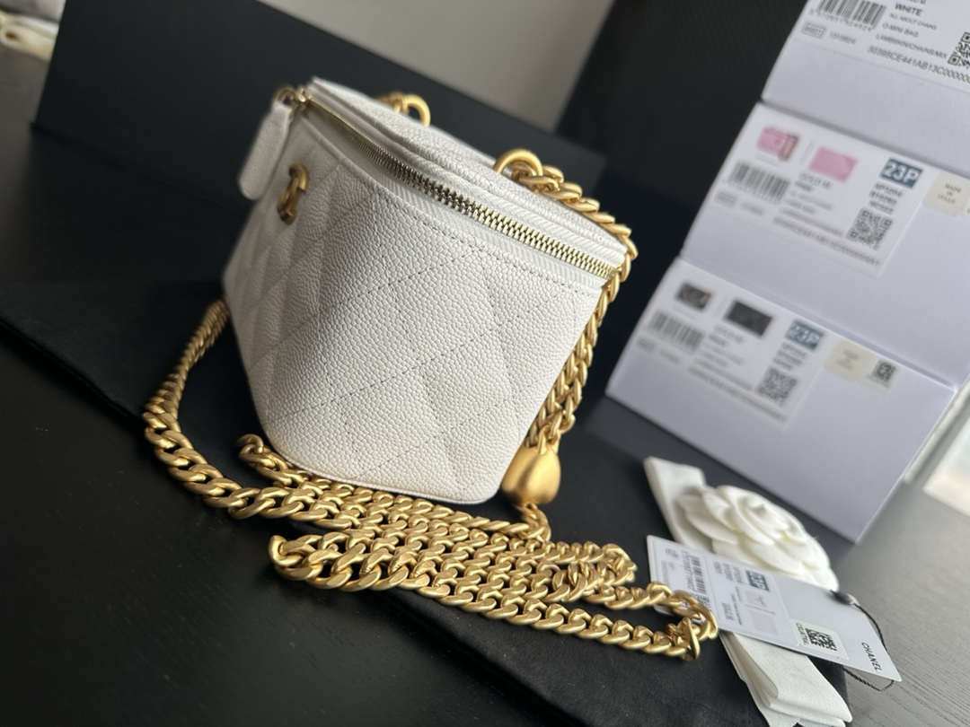 Replica Chanel Vanity Case White Ap3204 - Image 7