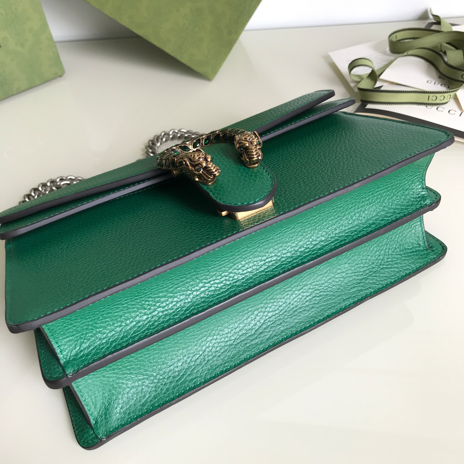Replica Gucci Dionysus Small Shoulder Bag Forest Green 400249 - Image 5