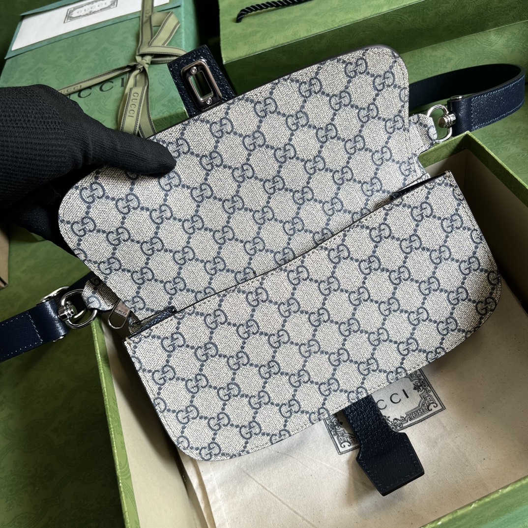 Replica Gucci Blondie Belt Bag Gg Supreme Canvas Grey 718154 - Image 6