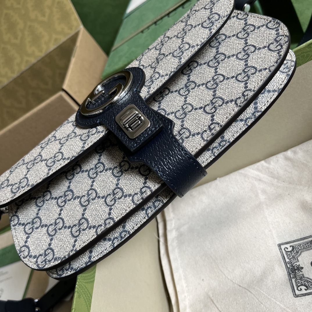 Replica Gucci Blondie Belt Bag Gg Supreme Canvas Grey 718154 - Image 8