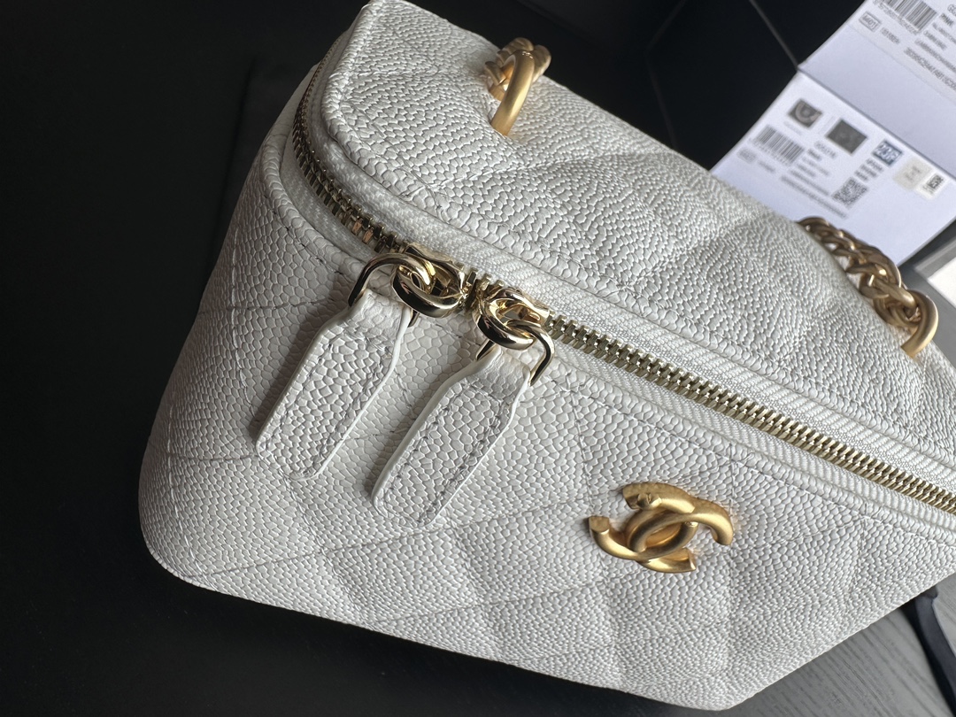 Replica Chanel Vanity Case White Ap3204 - Image 5